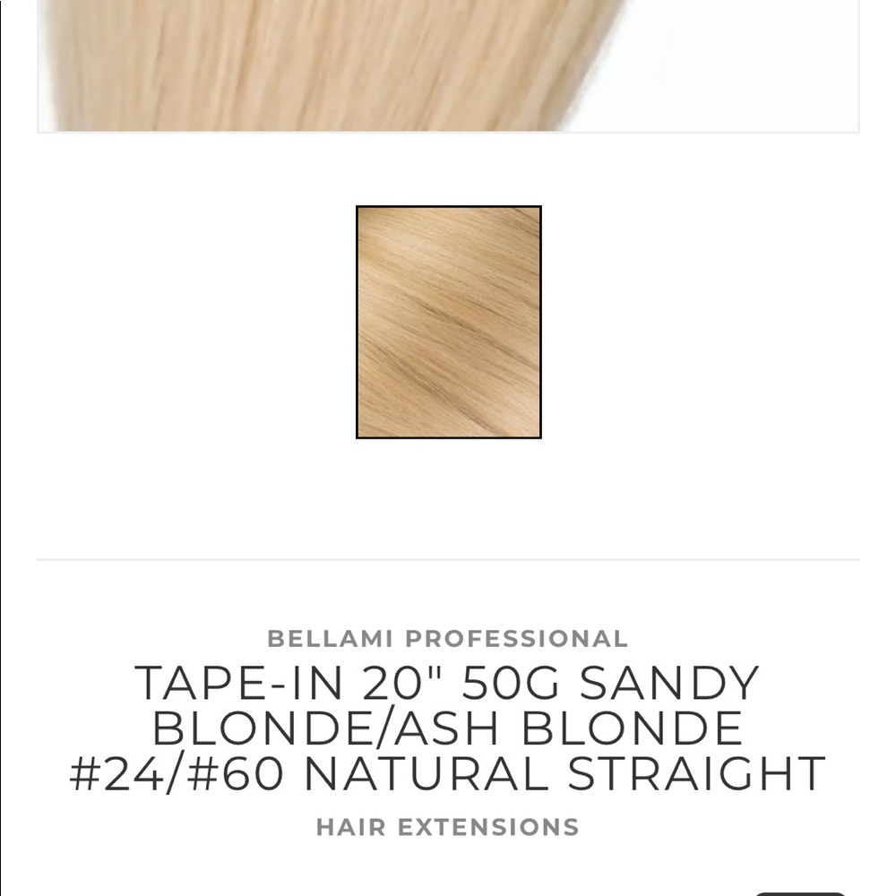 Bellami professional tape in extensions